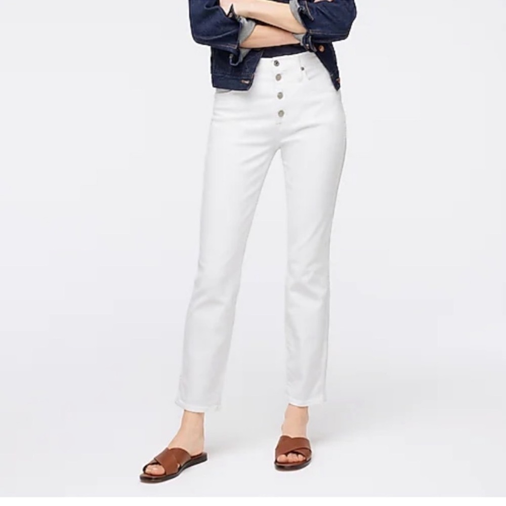 J. Crew high rise vintage straight Denim Jeans
